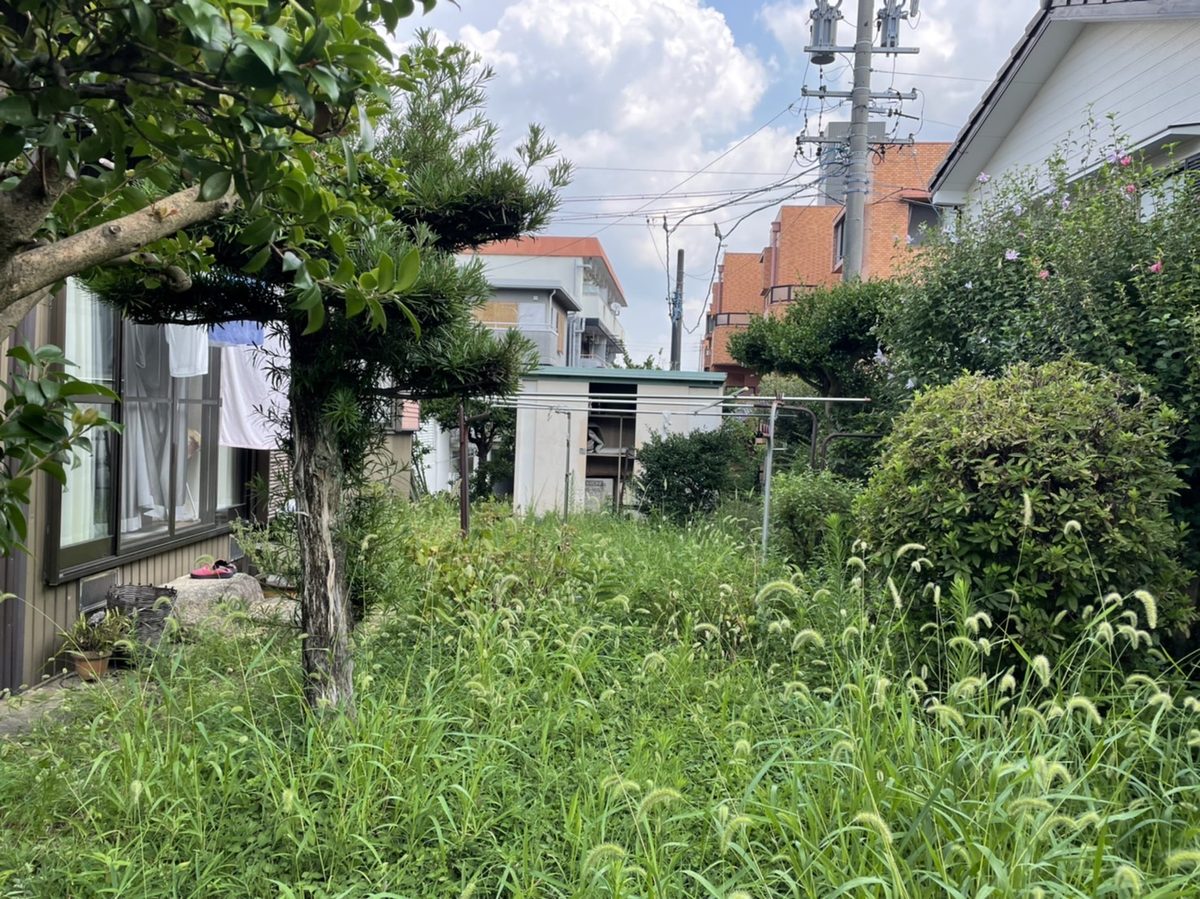 草刈り前のお庭